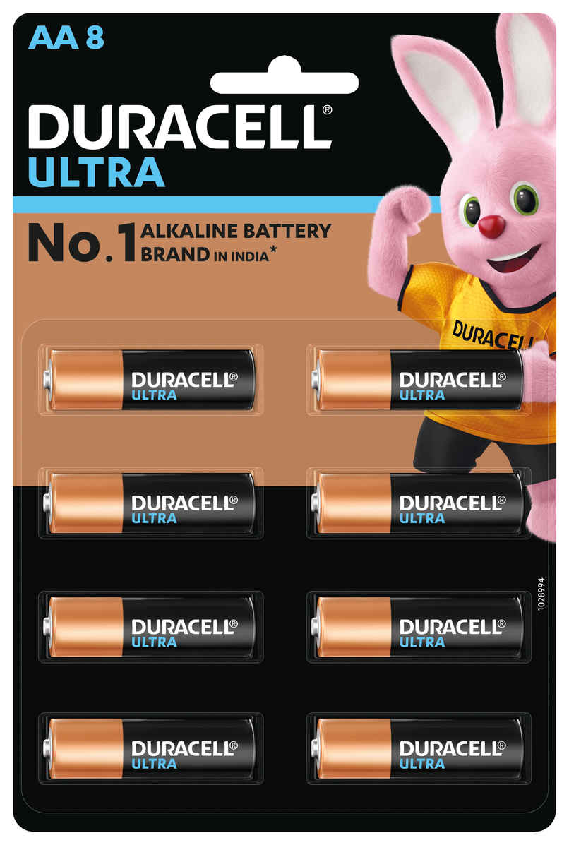 Duracell Ultra Alkaline AA Batteries | Pack of 8 | Tear Pack Duracell Ultra Alkaline AA Batteries | Pack of 8 | Tear Pack