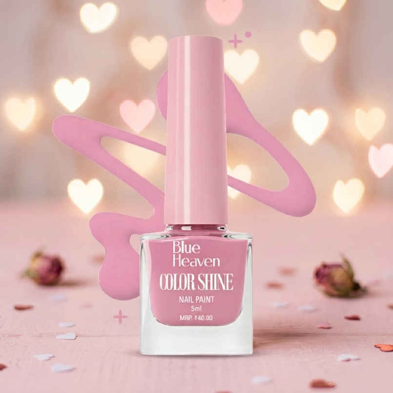 Blue Heaven Color Shine Nail Polish, Glossy Gel Finish Nail Paint | Quick Drying Formula | Shade 05