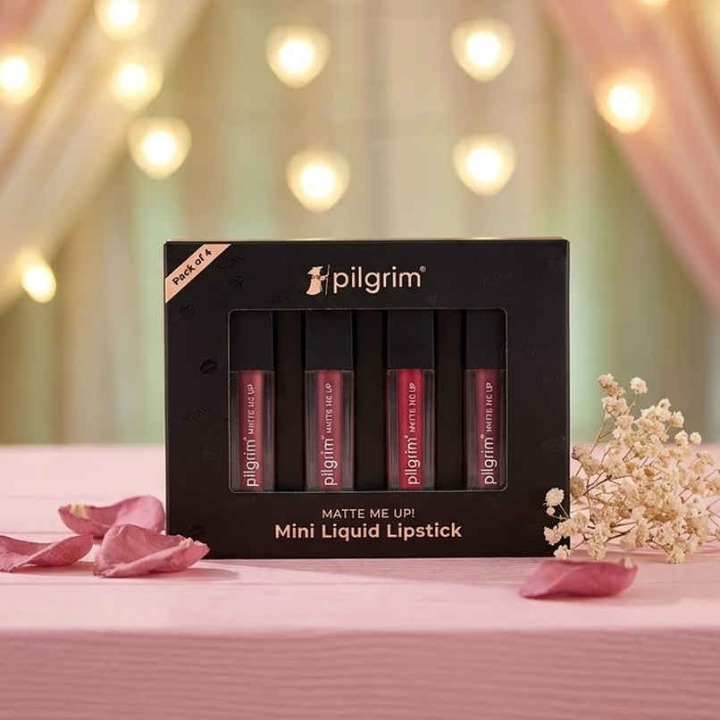Pilgrim The Pink Sin Mini Liquid Lipstick 4 in 1