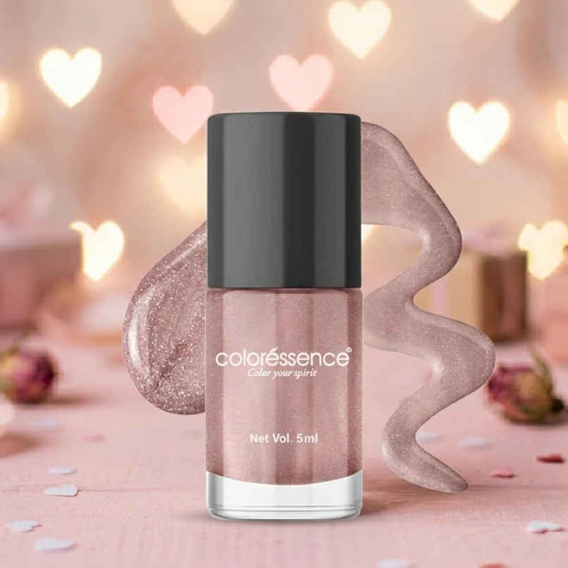 Coloressence Cute Coats Long Lasting Nail Paint, Chip Resistant, Quick Dry, 1 Swipe  | Copper Shine