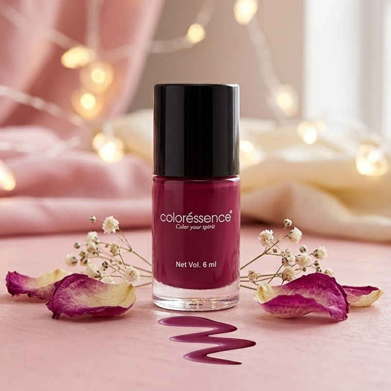 Coloressence Cute Coats Long Lasting Nail Paint, Chip Resistant, Quick Dry, 1 Swipe | Plum Coloressence Cute Coats Long Lasting Nail Paint, Chip Resistant, Quick Dry, 1 Swipe | Plum