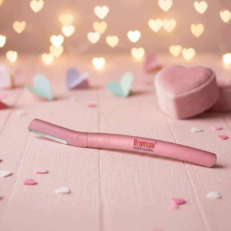 Bronson Professional Reusable Pink Face & Eyebrow Razor Painless Hair Remover