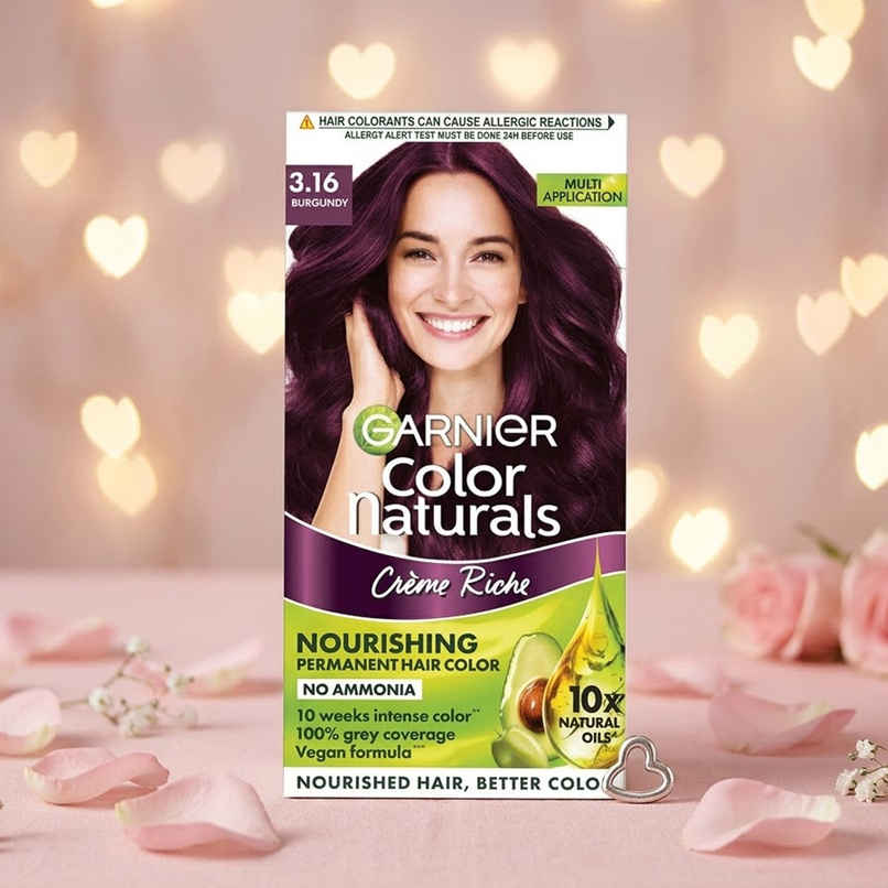 Garnier Color Naturals Long-Lasting Creme Hair Color | Burgundy - Shade 3.16