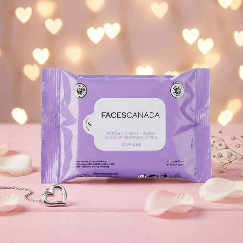 Faces Canada Fresh Clean Glow Makeup Remover Wipes | 10 N