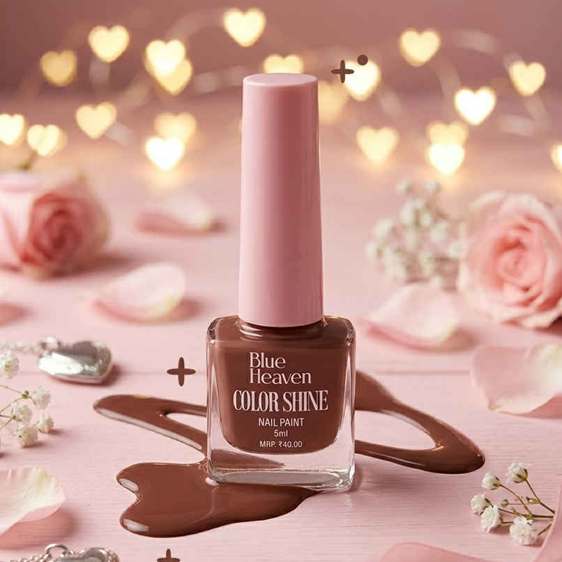 Blue Heaven Color Shine Nail Polish | Glossy Gel Finish | Quick Drying Formula | Shade 15