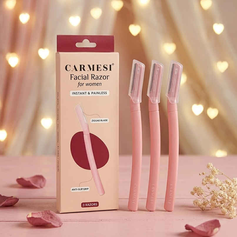 Carmesi Reusable Face Razor for Women Facial Hair | Instant & Painless Hair Removal
