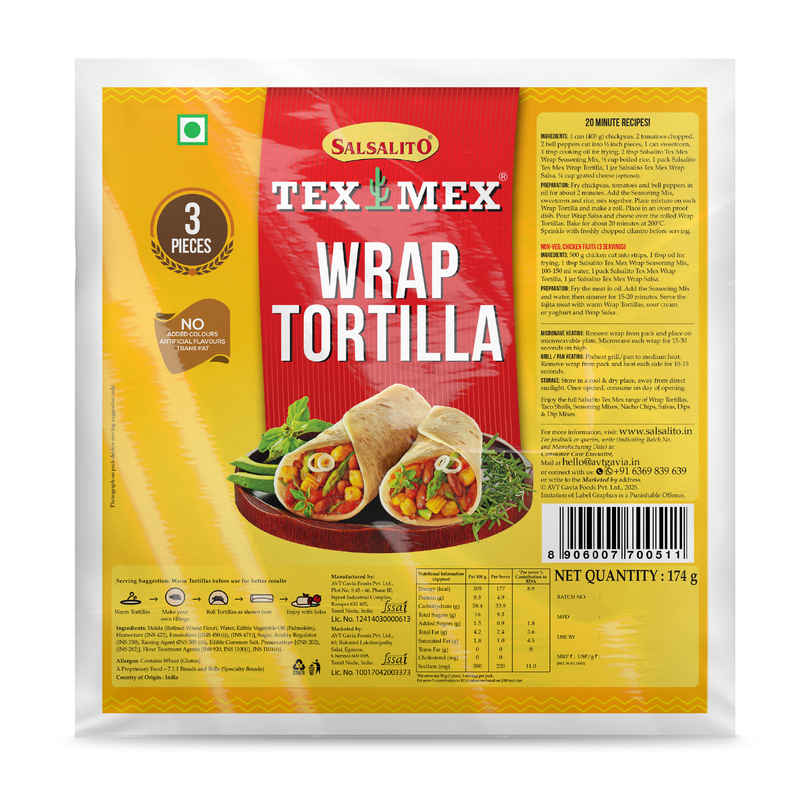 Tex Mex Salsalito Wrap Tortilla Tex Mex Salsalito Wrap Tortilla