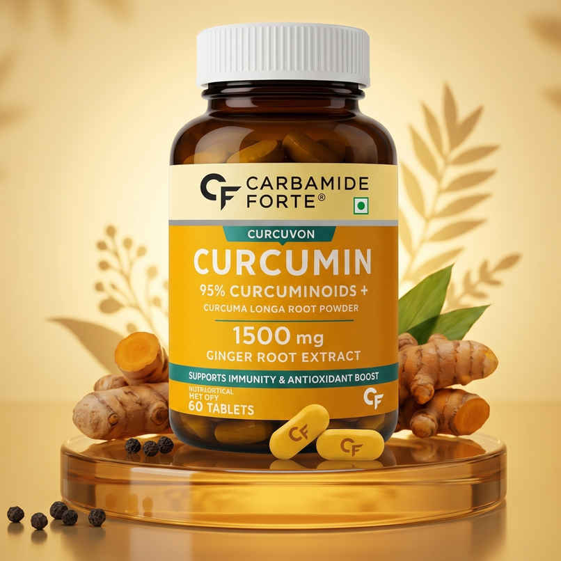 Carbamide Forte Curcumin Tablets with Piperine and 95% Curcuminoids | Anti inflammatory Supplement Carbamide Forte Curcumin Tablets with Piperine and 95% Curcuminoids | Anti inflammatory Supplement