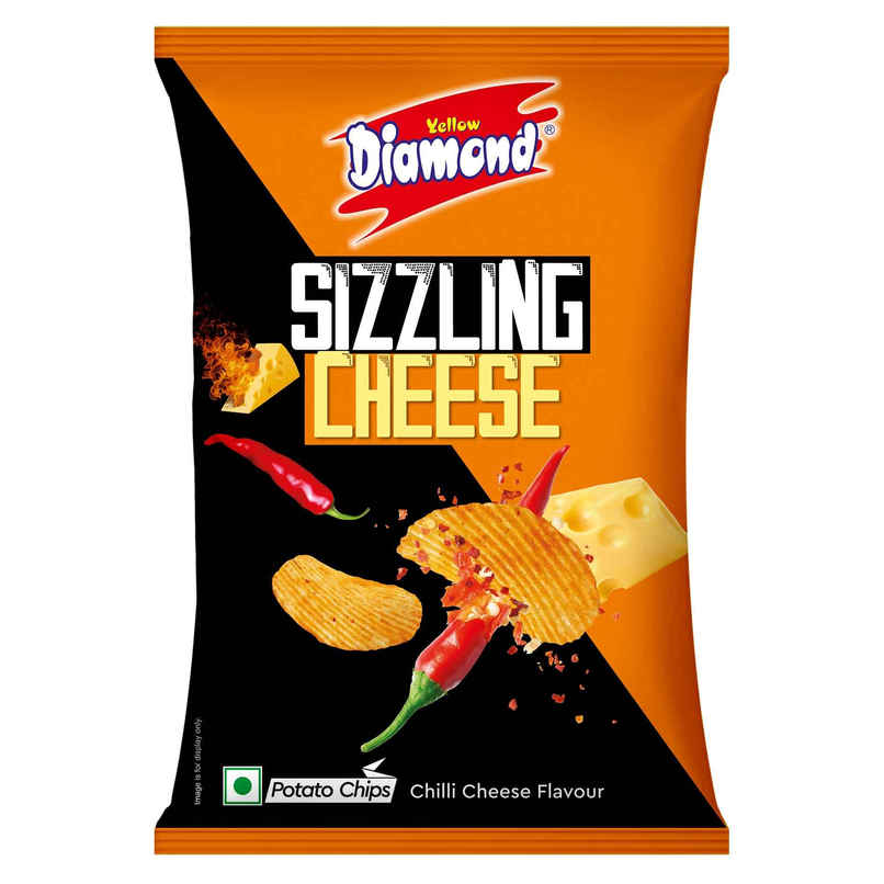 Yellow Diamond Sizzling Cheese Chips