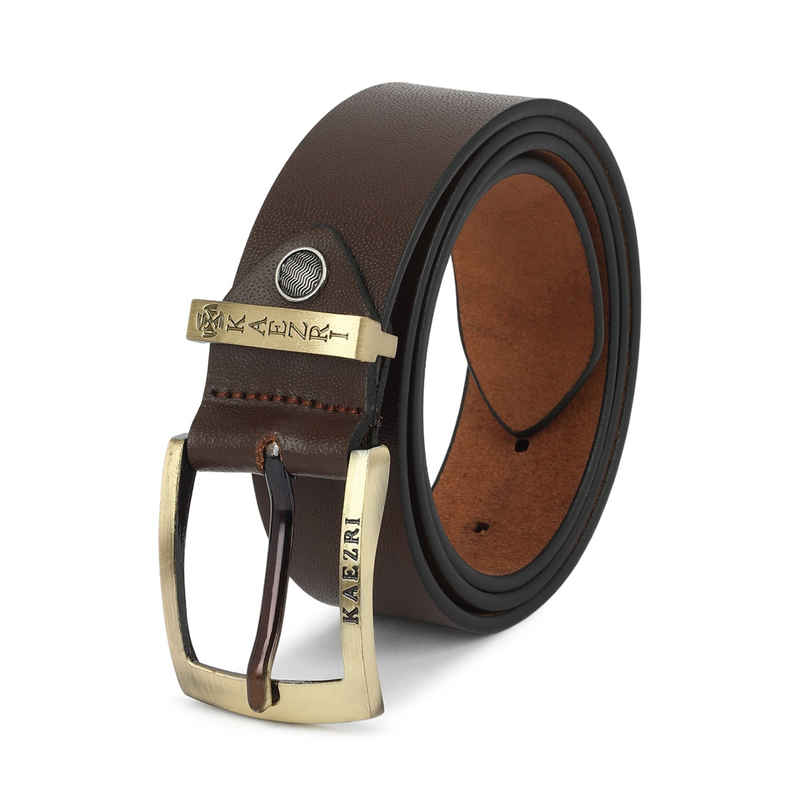 Kaezri Genuine Leather Brown Belt for Men | Mono - 34