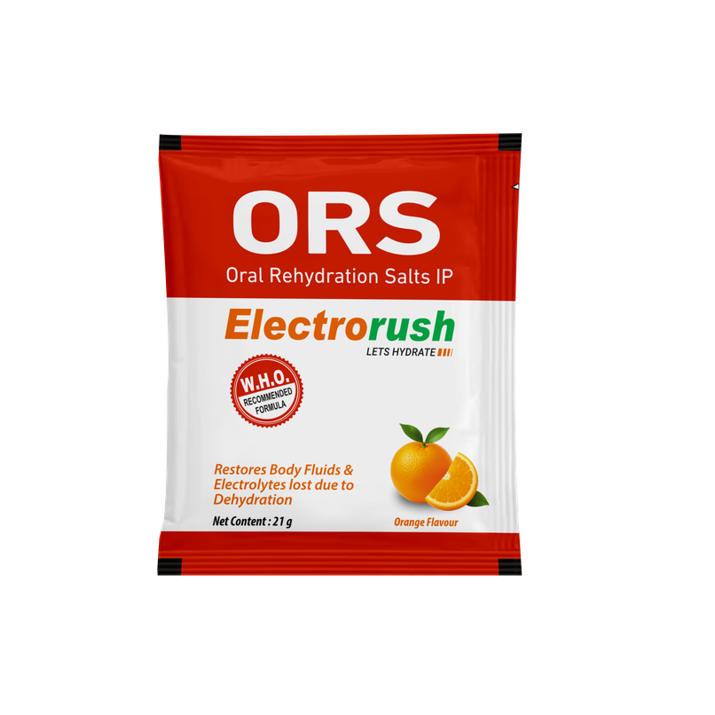 Electrorush ORS Powder | Orange Electrorush ORS Powder | Orange