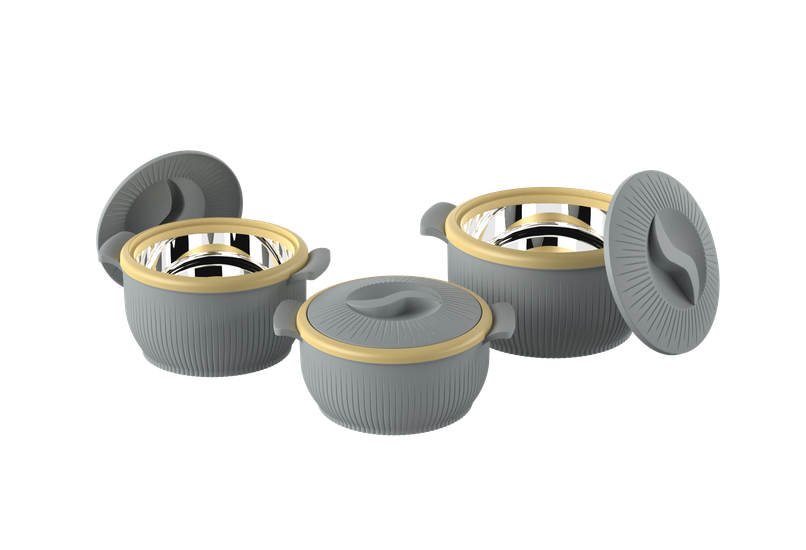 All Time Solaris Casserole Set | Assorted - 1 L + 1.6 L + 2.2 L