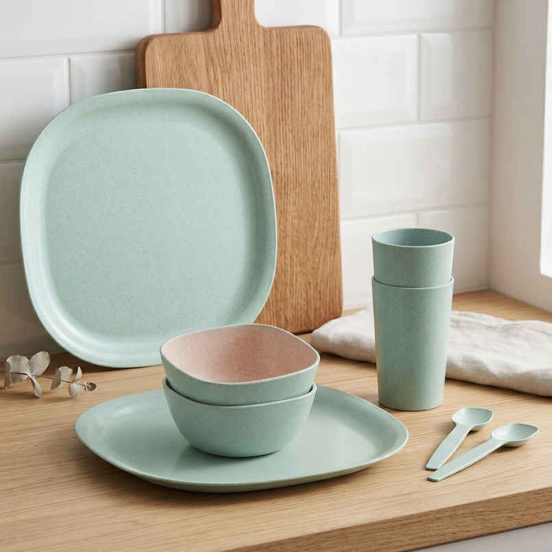 Eha Earth-Friendly Rice Husk Dinner Set Combo | Celeste Eha Earth-Friendly Rice Husk Dinner Set Combo | Celeste