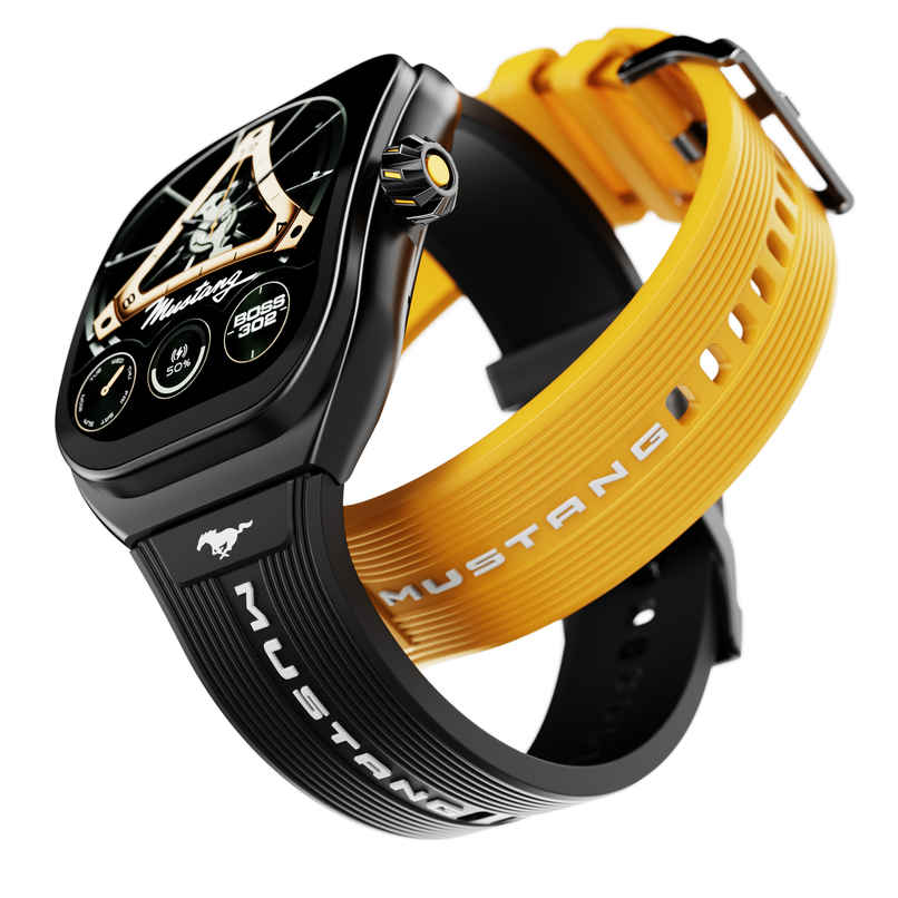 GOBOULT Mustang Muscle Black Fury Premium Metallic Crown Curved Display