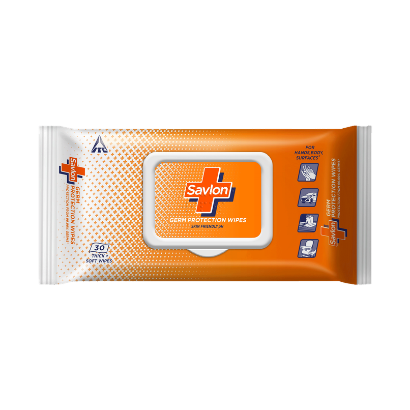Savlon Germ Protection Wet Wipes | Thick & Soft, Multipurpose Wipes with Skin Friendly pH