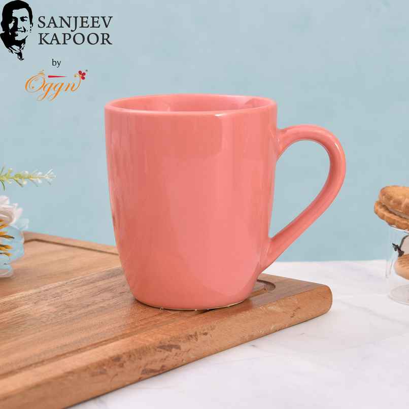 Sanjeev Kapoor by OGGN Ceramic Plain Coffee,Tea,Milk & Mug | Pink - 280 ml