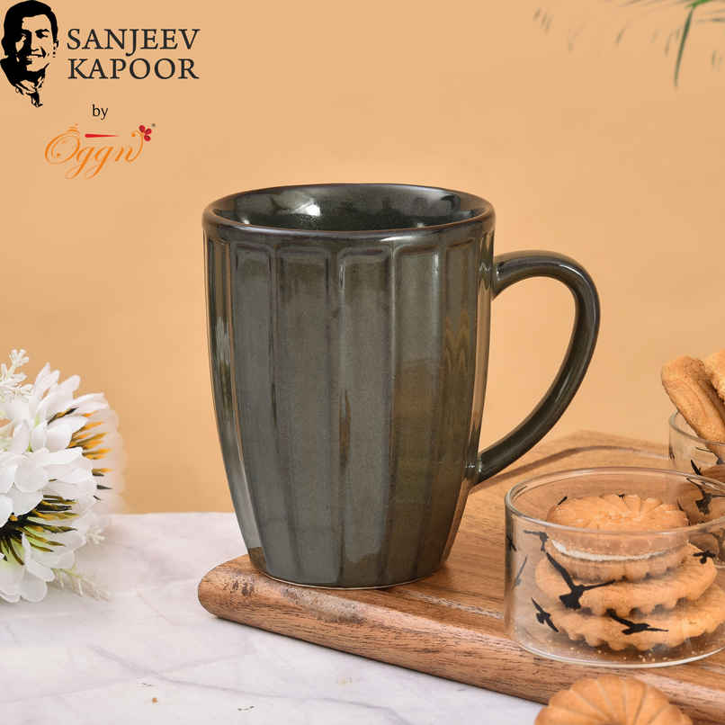 Sanjeev Kapoor by OGGN Coffee,Tea,Milk & Mug | Green Luster - 300 ml Sanjeev Kapoor by OGGN Coffee,Tea,Milk & Mug | Green Luster - 300 ml