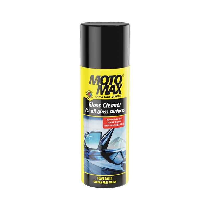 Motomax Glass Cleaner 200 ml, Delivers a Sparkling Shine to Glass Surfaces, Cars, Windows, Mirrors