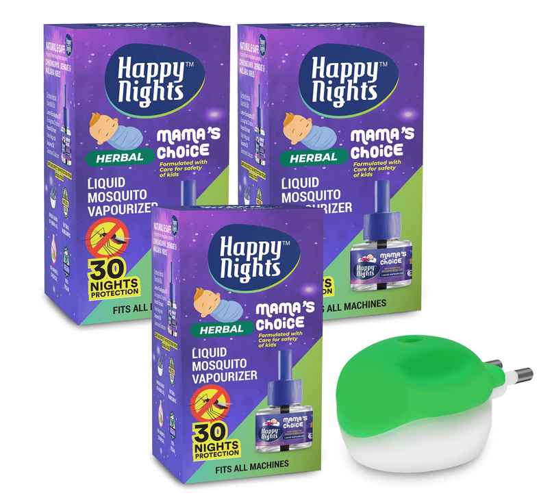 Happy Nights Mosquito Repellent Vaporizer For Babies | Natural