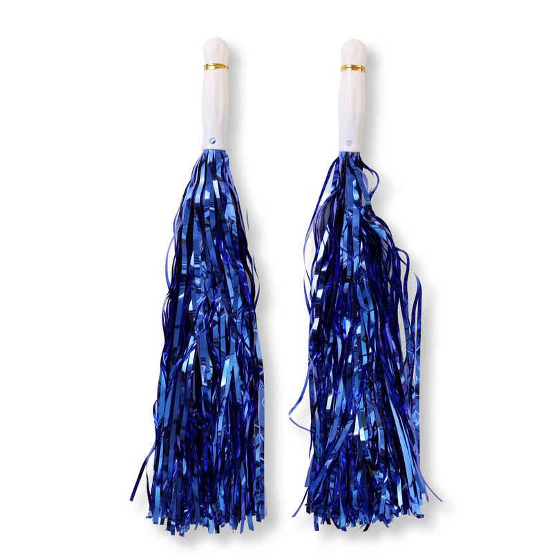 Cheerleading Pom Pom Blue Pom Poms for Cricket Match Cheering & Sports Parties | Propcon