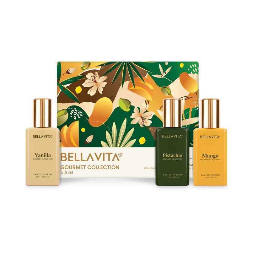 Bella Vita Organic Unisex Gourment Collection Gift Set | Vanilla - Pistachio - Mango