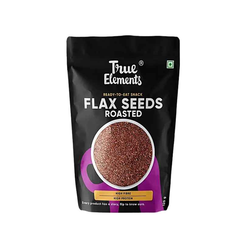 True Elements Flax Seeds Roasted