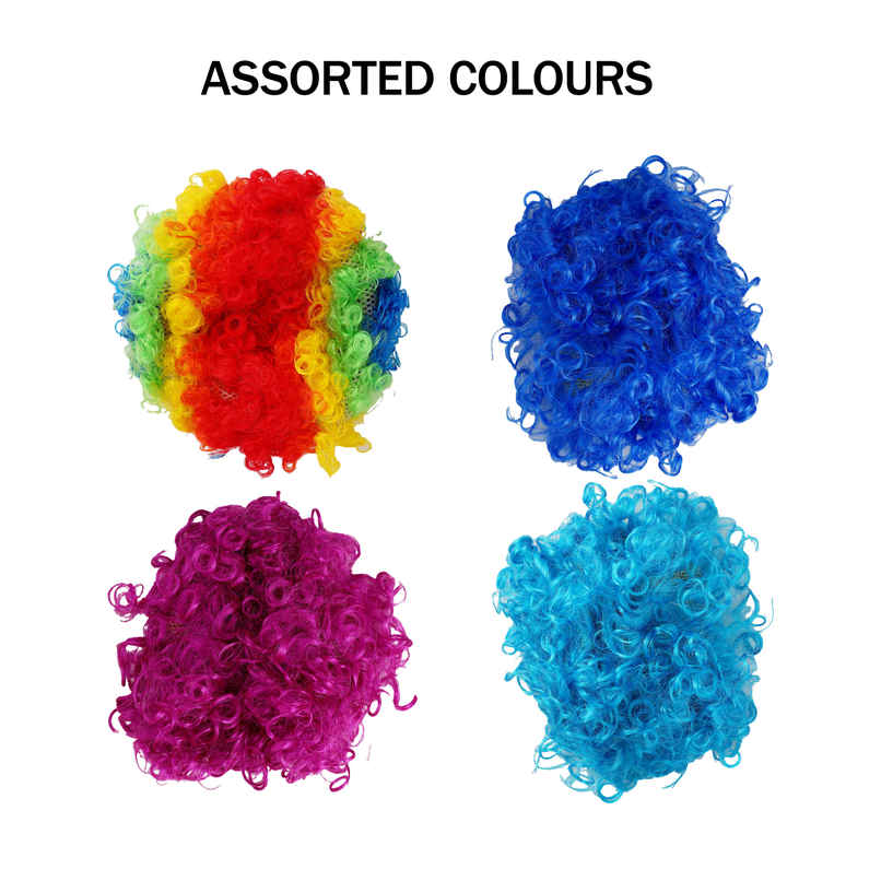 Team India Supporter Wig for Cricket Match Parties | Assorted | Propcon