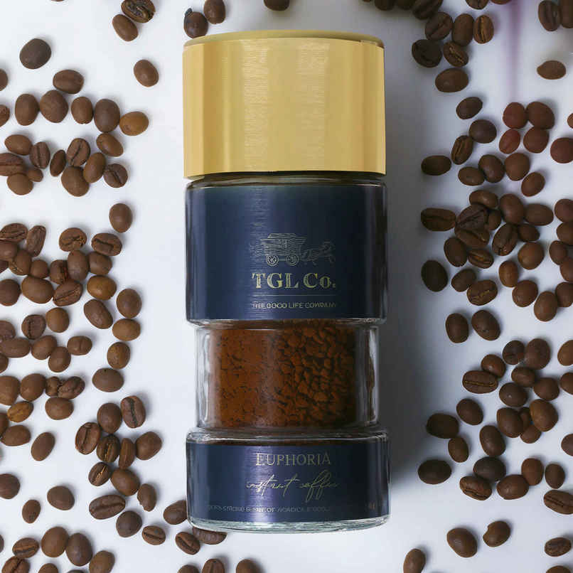 TGL Co. Premium Euphoria Arabica And Robusta Medium Roast Instant Coffee