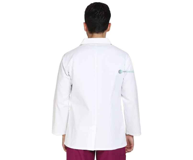 Paperbees Unisex Full Sleeves Lab Coat White Size Medium | Anti Wrinkle