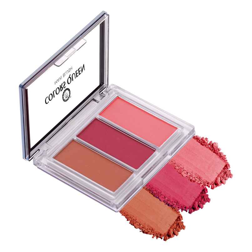 Colors Queen 3 Multicolor Maxi Blush Blusher for Face Makeup | Shade | 03