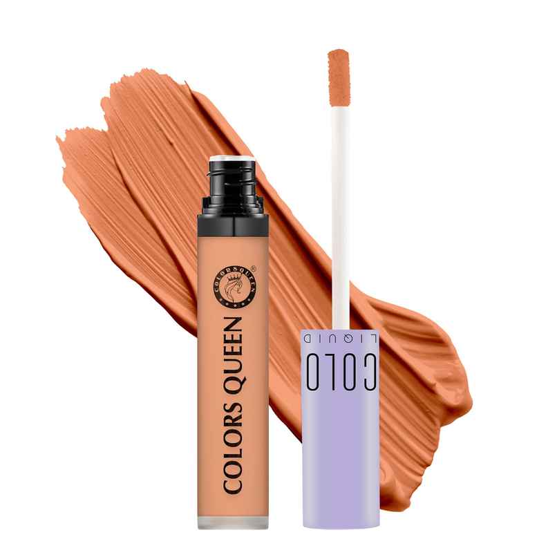 Colors Queen Conceal & Reveal Liquid Long Lasting Concealer with Matte Finish | Orange Corrector