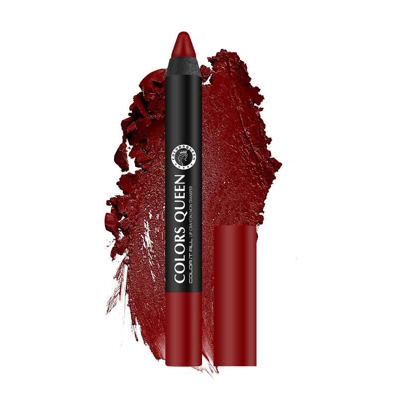 Colors Queen Color It All Non | Transfer Lip Crayon Lipstick Lip Crayon for Women | Dynamite Berry