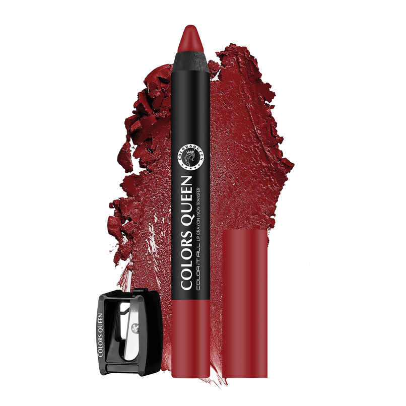 Colors Queen Color It All Non | Transfer Lip Crayon Lipstick Lip Crayon for Women | Dynamite Berry