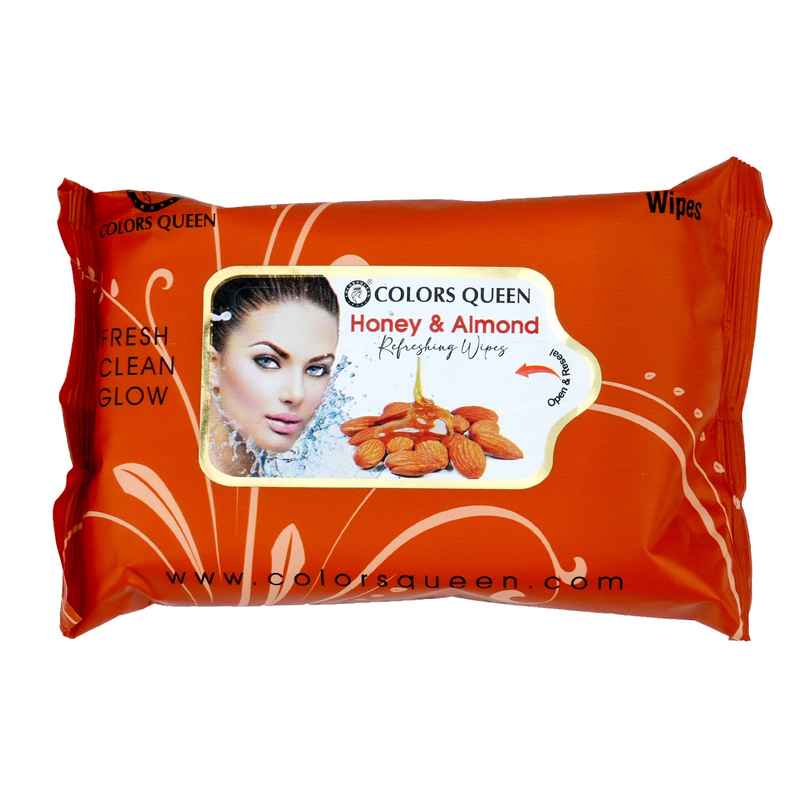 Colors Queen Colors Queen Daily Refreshing Facial Wipes | Honey | 25 Pulls Per Pack