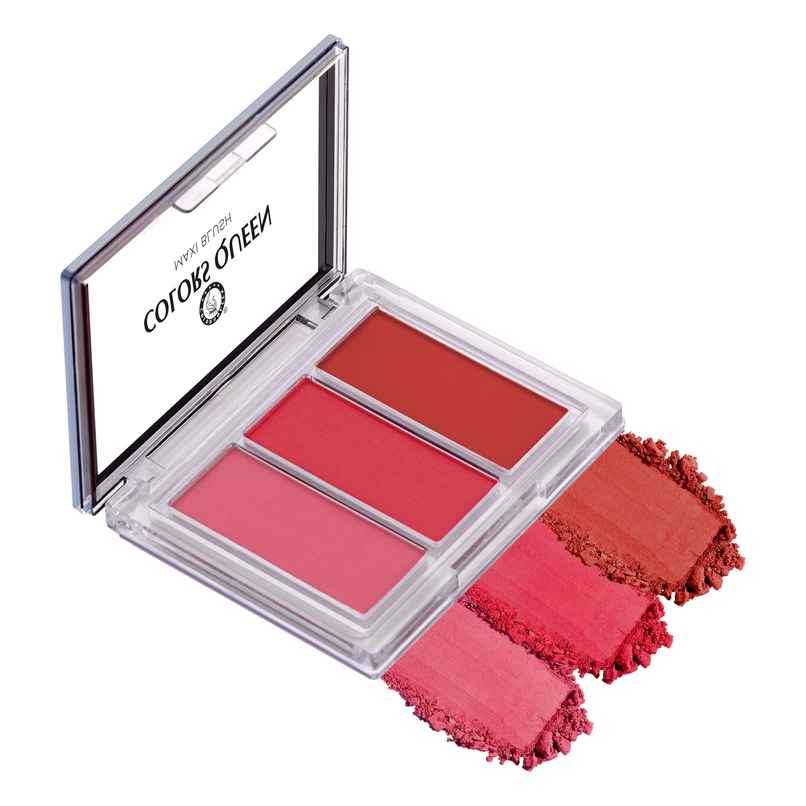 Colors Queen 3 Multicolor Maxi Blush Blusher for Face Makeup | Shade | 04