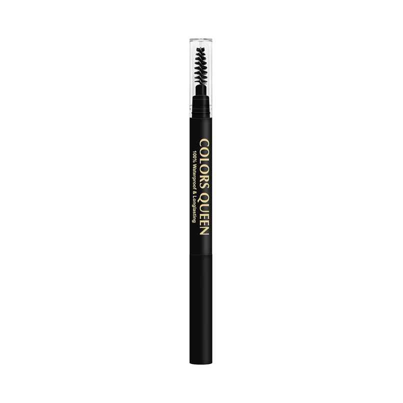 Colors Queen Brow Master Eyebrow Definer Pencil with Spoolie Smudge Proof | Black Colors Queen Brow Master Eyebrow Definer Pencil with Spoolie Smudge Proof | Black