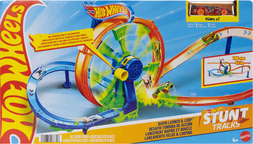 Hot Wheels Rapid Launch Loop Track Playset