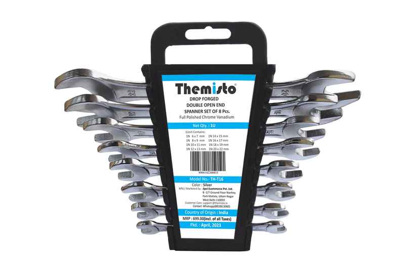 Themisto Double Open Ended Spanner Set | Pack of 8 | TH-T16