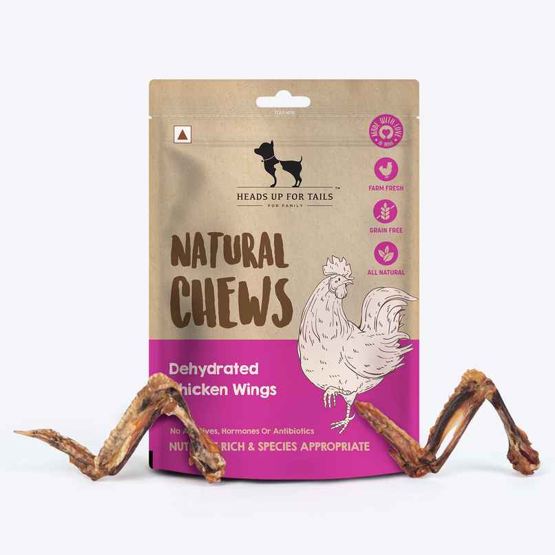 HUFT Natural Chews - Dehydrated Chicken Wings For Dog