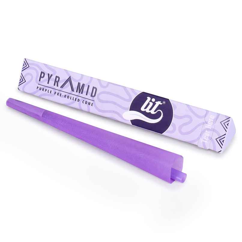 LIT Pyramid Purple Pre Rolled Cones LIT Pyramid Purple Pre Rolled Cones