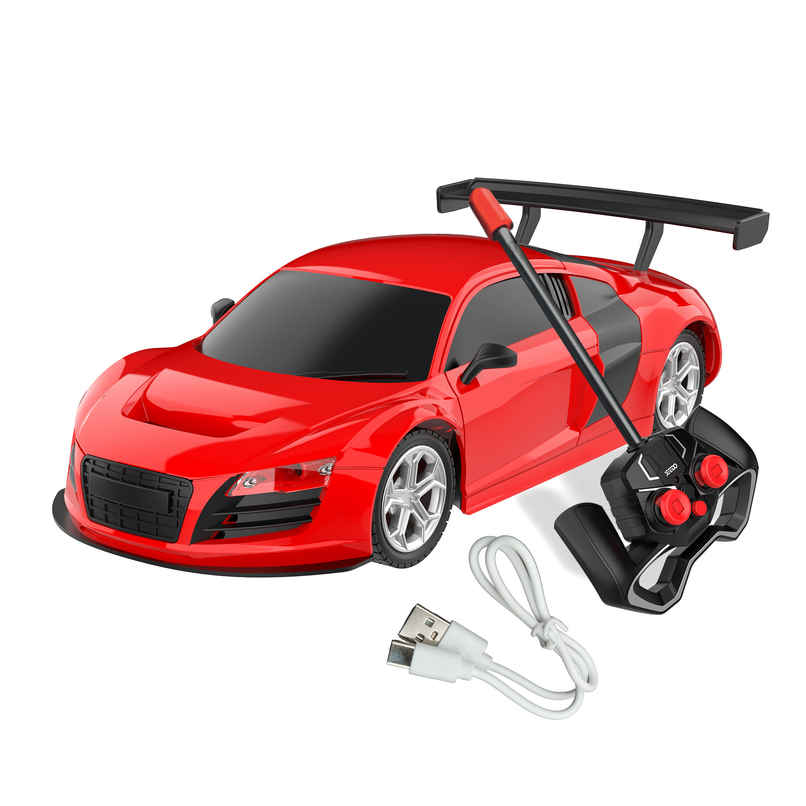 SEEDO Remote Control Car 1:24, 27 MHz, Type-C Rechargeable, Fast Speed Road Sniper 01 Car | Red
