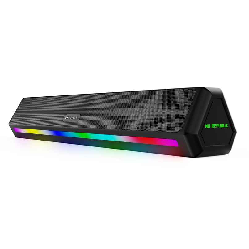 Nu Republic Partybox 240 With 16 Hrs Playtime, 24 W Bluetooth Soundbar (Black, 2.0 Channel)
