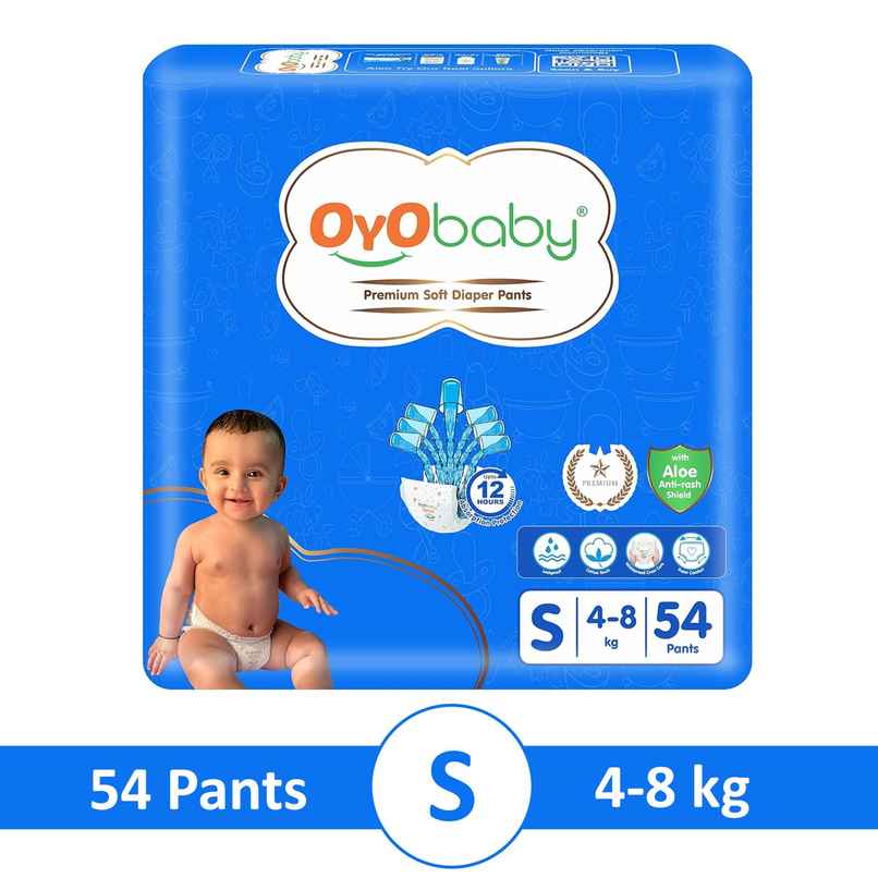 Oyo Baby Diaper Premium Pants, Small Size Baby Diapers Pants, Small