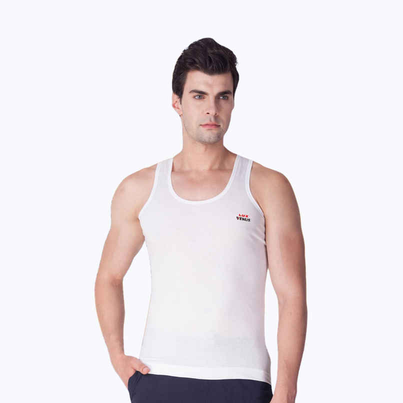 Lux Venus 100 %Cotton Men's Vest - 90 cm | Provides An Unmatched Comfort