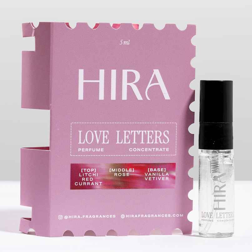 HIRA Love Letters Eau De Perfume | Mini | For Woman | Fruity Floral & Vanilla Scent