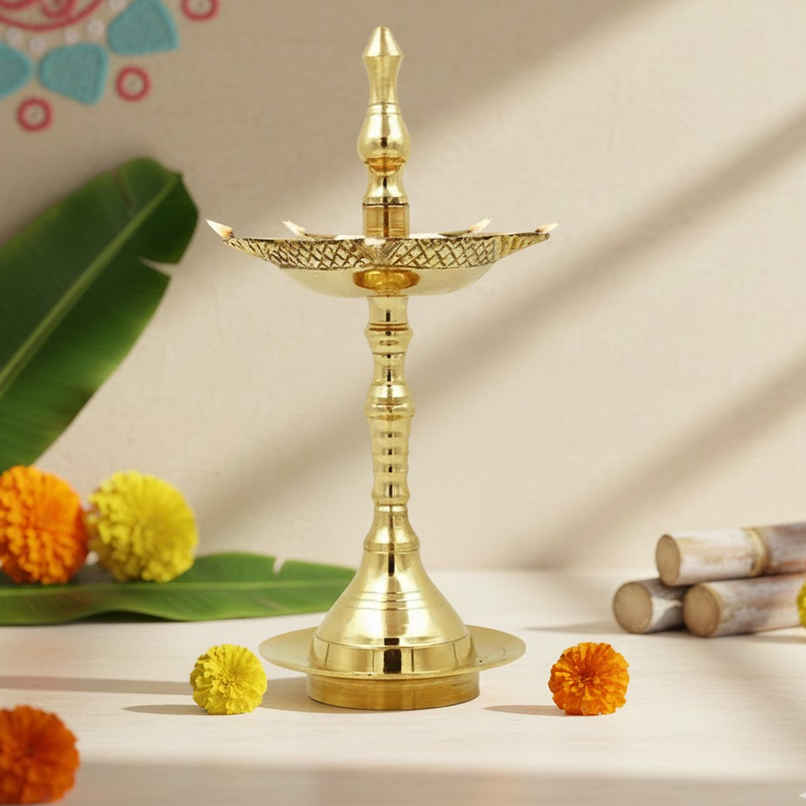 Nitya Kerla Samai | Gold | Brass | Kerala Samai Diya | Shubhkart