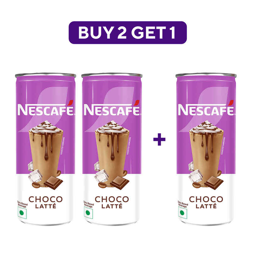 Nescafe Cafe Style Choco Latte Cold Coffee Combo 