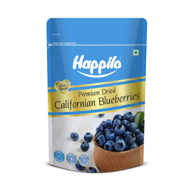 Happilo Premium Dried California Blueberries|Rich in antioxidants|Dry Fruits