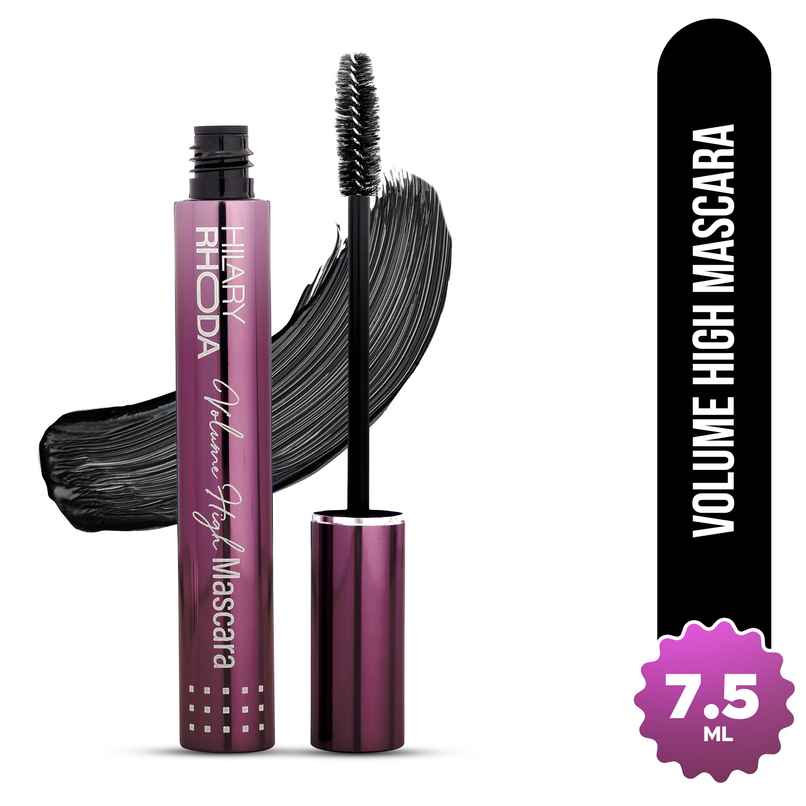 Hilary Rhoda Volume High Mascara | Smudge-free & Water-resistant Mascara | Lash-Lift Effect | Black