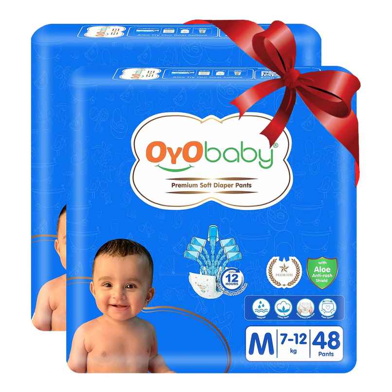 Oyo Baby Diaper For Baby, Kids, New Born Animal Print, Medium
